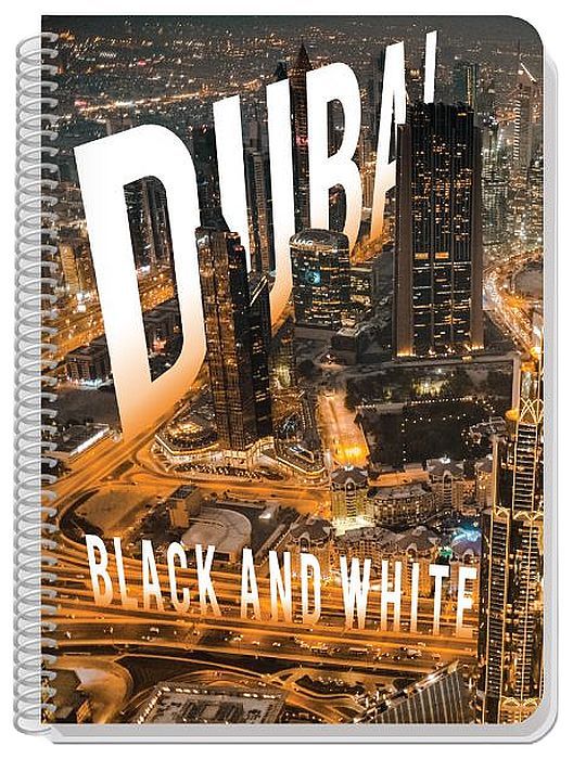Тетрадка със спирала Black&White City Letters - A5, 105 листа ...