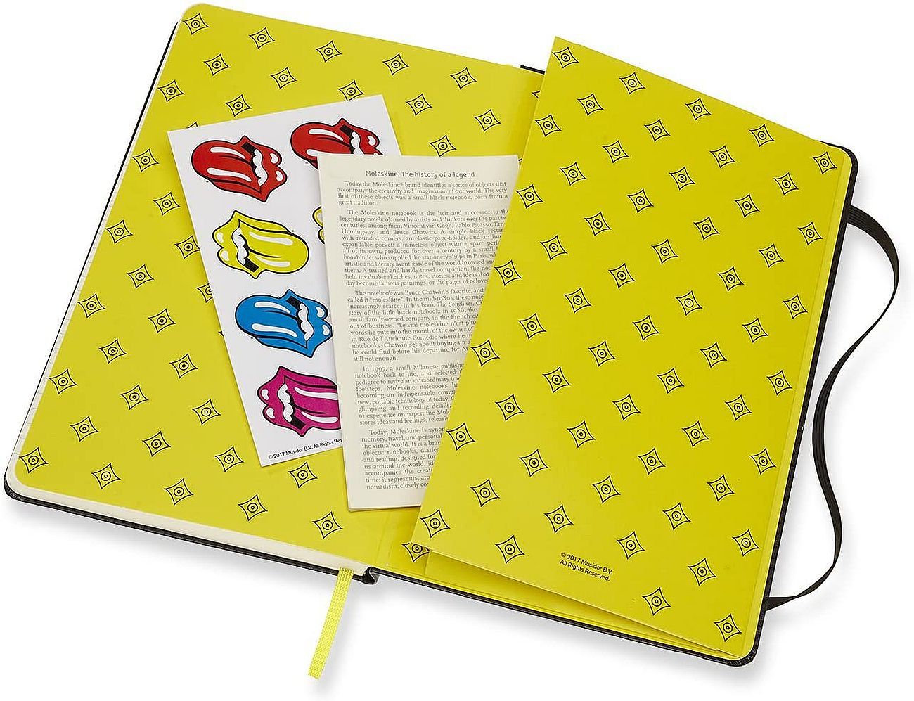 Тефтер с твърди корици Moleskine Limited Editions Rolling Stones