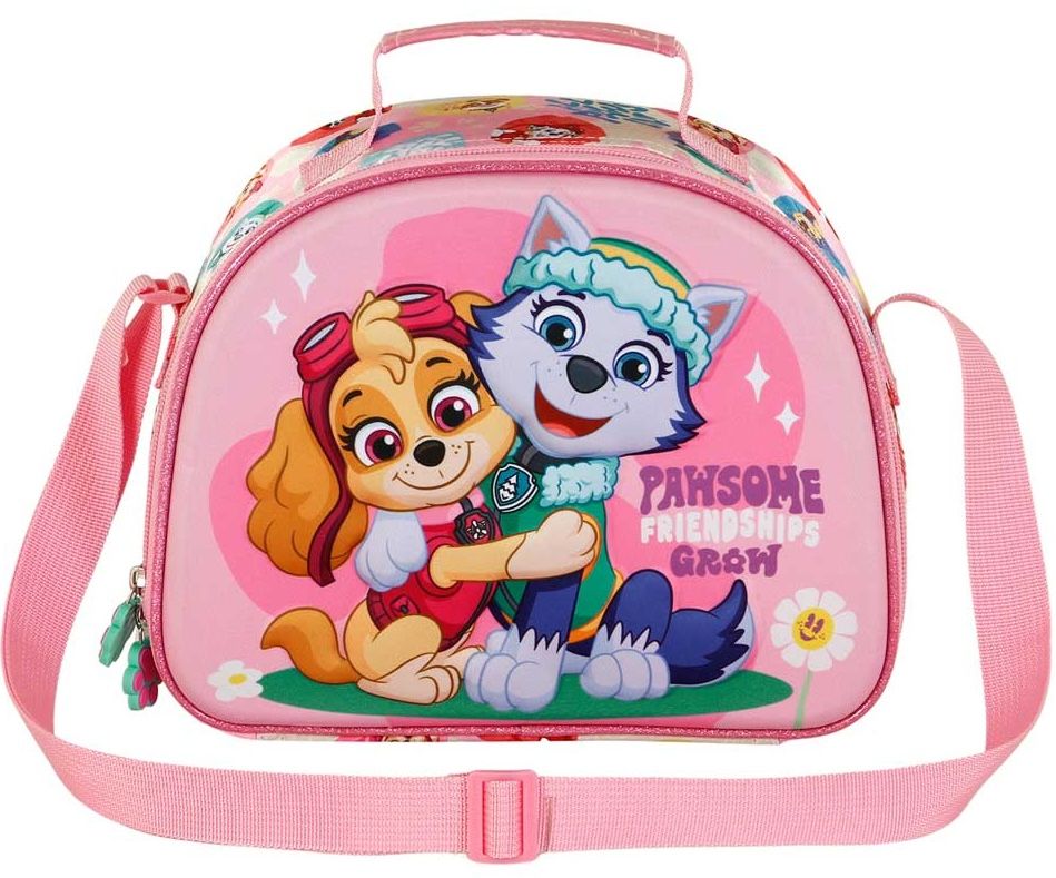 Paw Patrol Frühstücksbox 3D Design - Blaue Lunchtasche Mit Schultergurt, 25,5x20 Cm, Für Kindergarten & Schule