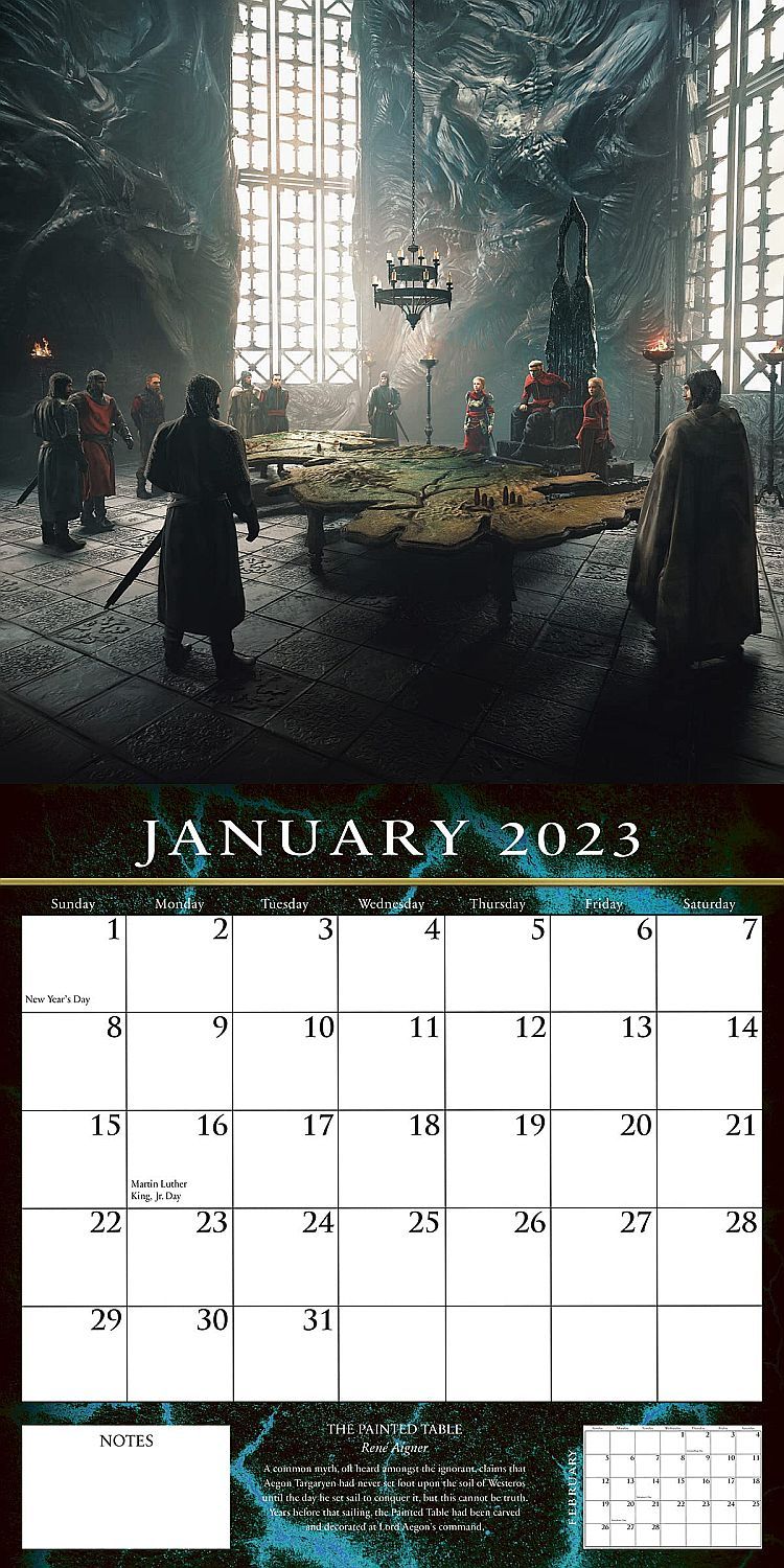 The World Of Fire And Blood  Calendar 2023 34 