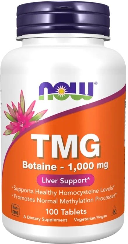 TMG, 100 таблетки, Now | Ozone.bg