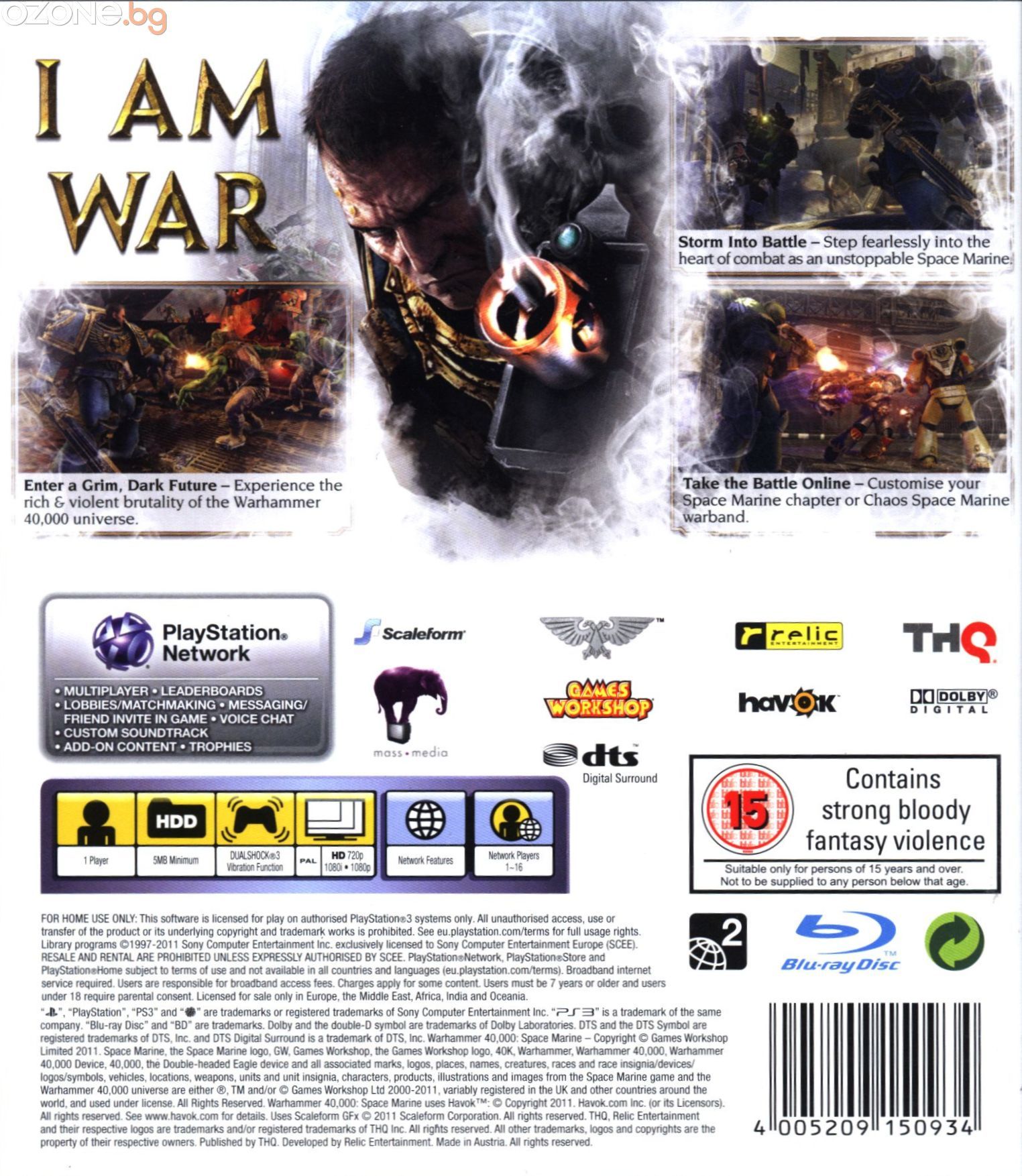 Warhammer 40,000: Space Marine (PS3) | Ozone.bg