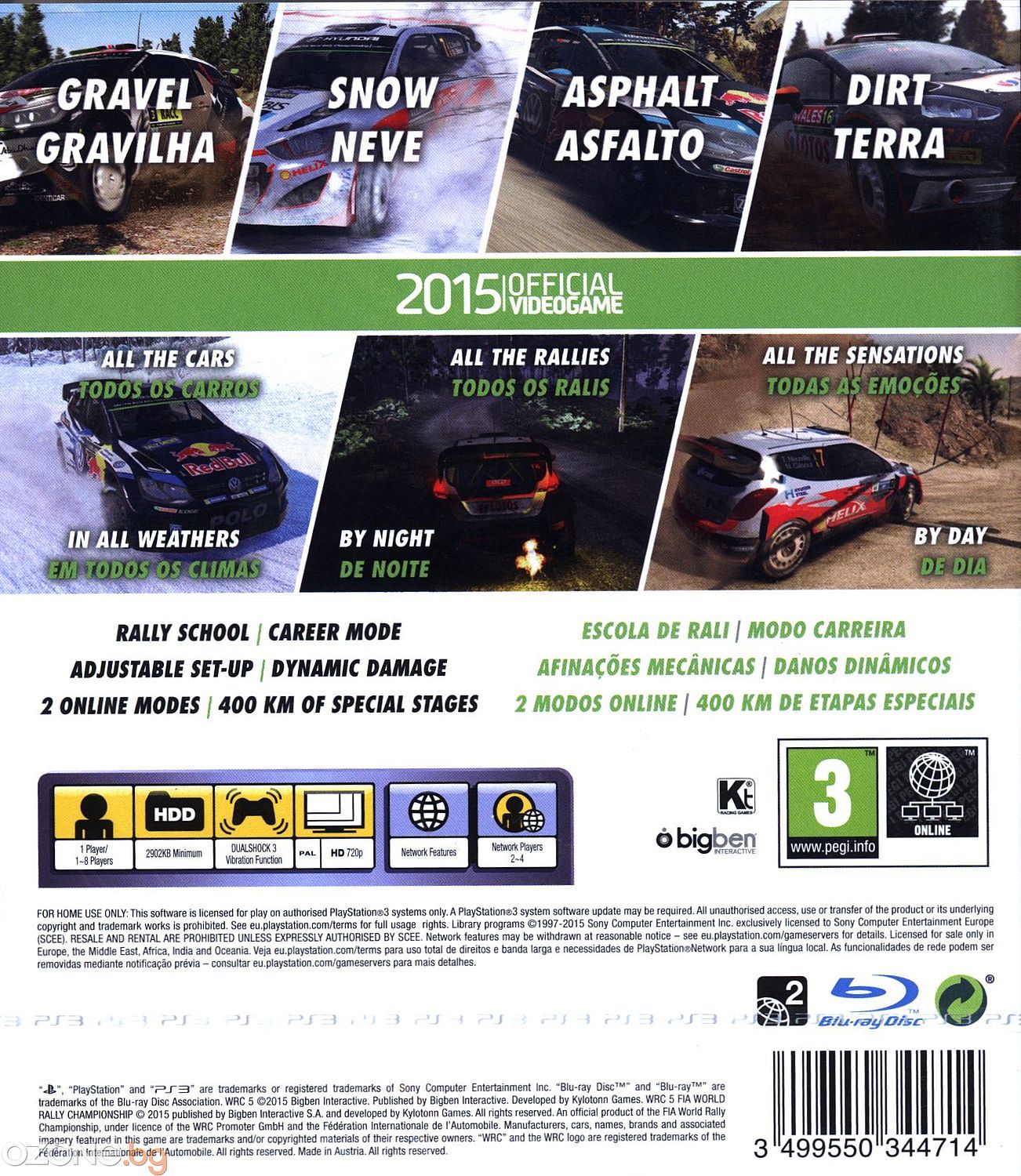 WRC 5 - World Racing Championship (PS3) | Ozone.bg