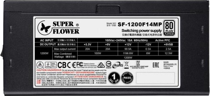 Захранване Super Flower - Leadex Platinum SE, 1200W | Ozone.bg