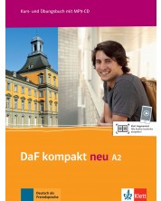 DaF kompakt Neu A2: Kurs- und Ubungsbuch + MP3-CD / Немски език - ниво A2: Учебник и учебна тетрадка + MP3-CD -1