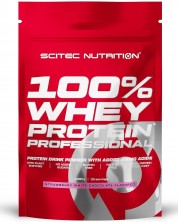 100% Whey Protein Professional, ягода и бял шоколад, 1000 g, Scitec Nutrition