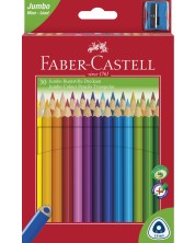 Цветни моливи Faber-Castell - 30 броя, с острилка -1