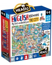 Образователен комплект Headu - Града, първите 100 английски думи -1