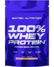 100% Whey Protein, бял шоколад, 1000 g, Scitec Nutrition -1