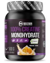 100% Creatine Monohydrate, портокал, 500 g, Maxxwin -1
