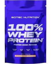 100% Whey Protein, фъстъчено масло, 1000 g, Scitec Nutrition