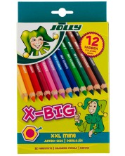 Цветни моливи JOLLY X-Big – 12 цвята 
