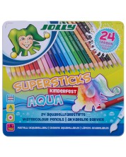 Цветни акварелни моливи Jolly Kinder Aqua - 24 цвята -1