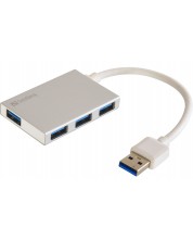 USB хъб Sandberg -  SNB-133-88, 4 порта, USB 3.0, бял -1