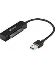 Адаптер Sandberg - USB 3.0 to SATA Link, черен
