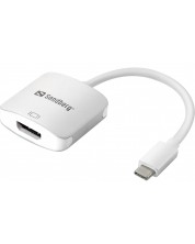 Адаптер Sandberg - USB-C/HDMI, бял