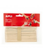 Плоски дървени пръчици APLI - 15 х 1,8 cm -1