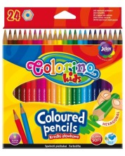 Комплект цветни моливи Colorino Kids - 24 цвята -1