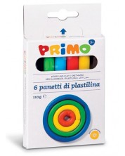 Комплект пластилин Primo - 6 цвята, 110 g -1