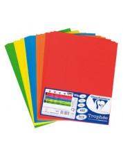 Цветен копирен картон Clairefontaine - А4, 50 листа, 160 g/m2, интензивни цветове -1