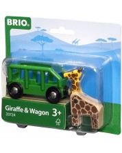 ЖП аксесоар Brio - Вагон с жираф -1