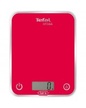 Кухненска везна Tefal - Optiss, BC5003V1, 5 kg, червена