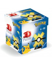 3D Пъзел Ravensburger от 54 части - Pokemon: Quick Ball