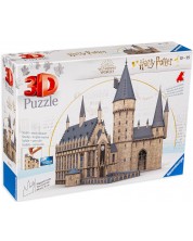 3D Пъзел Ravensburger от 540 части - Хари Потър, Хогуортс -1