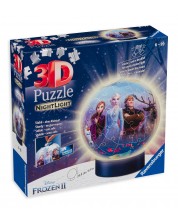 3D Пъзел Ravensburger от 72 части - Замръзналото кралство, светещ