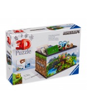 3D Пъзел Ravensburger от 216 части - Майнкрафт, кутия за съхранение -1