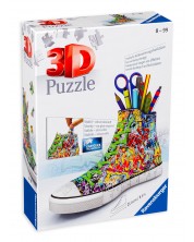 3D пъзел Ravensburger от 108 части - Обувка, графити