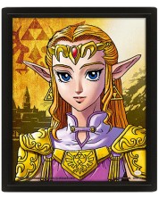 3D плакат с рамка Pyramid Games: The Legend of Zelda - Zelda to Sheik -1