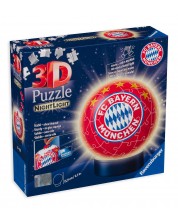 3D Пъзел Ravensburger от 72 части - FC Bayern, светещ -1