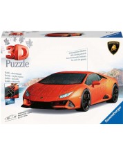 3D Пъзел Ravensburger от 108 части -  Lamborghini Huracán EVO - Arancio -1