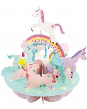 3D картичка Santoro Pirouettes - Birthday Unicorn -1
