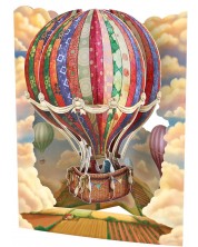 3D картичка Santoro Swing - Hot Air Baloon