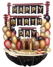 3D картичка Santoro Pirouettes - Birthday Balloons