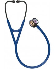 3M Littmann Cardiology IV Стетоскоп, Navy Blue, High Polish Rainbow-Finish, Black Stem -1