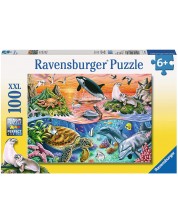 Пъзел Ravensburger от 100 XXL части - Под водата -1