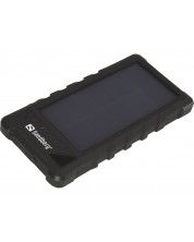 Портативна батерия Sandberg - Outdoor Solar, 16000 mAh, черна