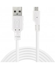 Кабел Sandberg - Micro USB Sync & Charge, бял -1