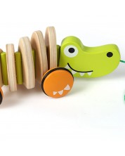 Дървена играчка за дърпане Hape - Крокодил -1