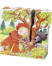 Дървени кубчета Goki - Приказки, девет части -1