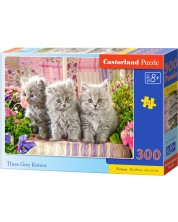 Пъзел Castorland от 300 части - Три сиви котенца -1