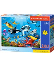 Пъзел Castorland от 200 части - Тропически подводен свят