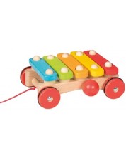 Детски музикален инструмент Goki - Ксилофон, с колела
