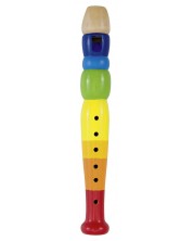 Детски музикален инструмент Goki - Флейта, цветна -1
