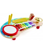 Детска музикална маса Hape - 5 музикални инструмента. от дърво -1