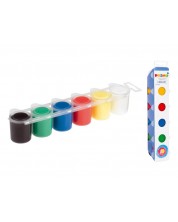Бои за рисуване с пръсти Primo- 6 цвята х 25 ml -1