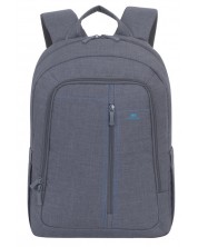 Чанта за лаптоп Rivacase - 7560, 15.6'', сива -1
